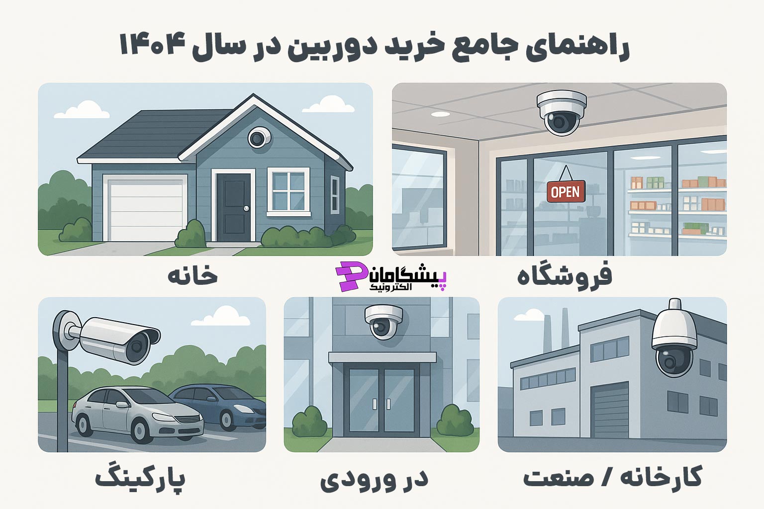 راهنمای خرید دوربین مداربسته